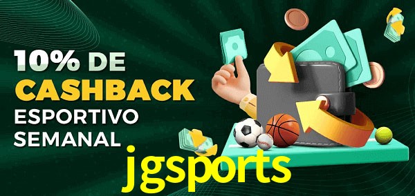 10% de bônus de cashback na jgsports